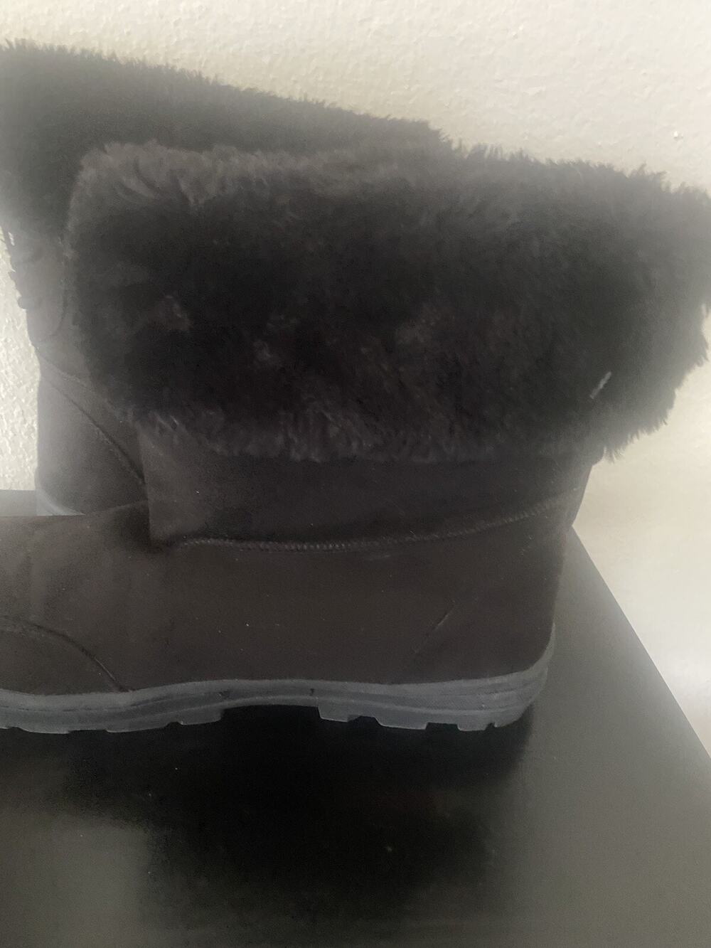Seven 7 Dials Women's Mid-Calf Faux Fur Winter Boots Black Size 9 Snow boots
